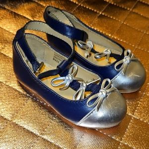 Janie and Jack Navy Flats